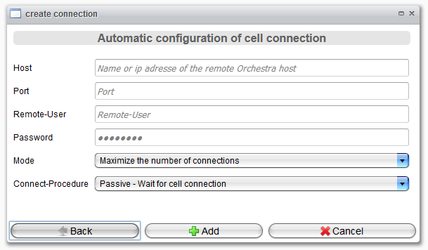 Step 2: Define settings for auto configuration
