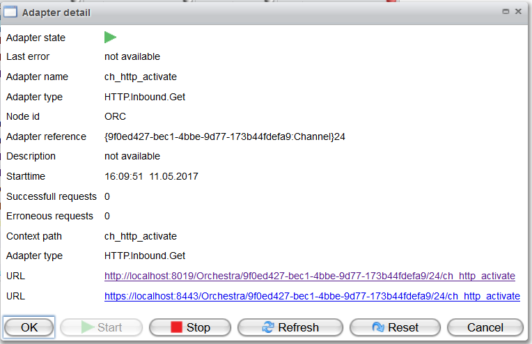 Example Adapter Detail Dialog