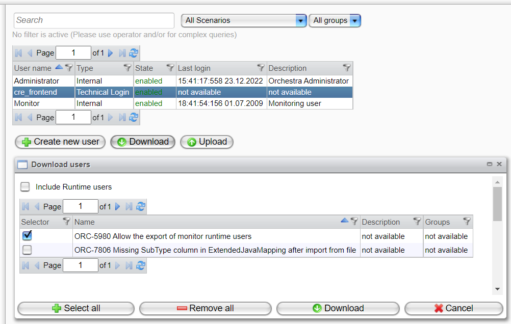 Export User