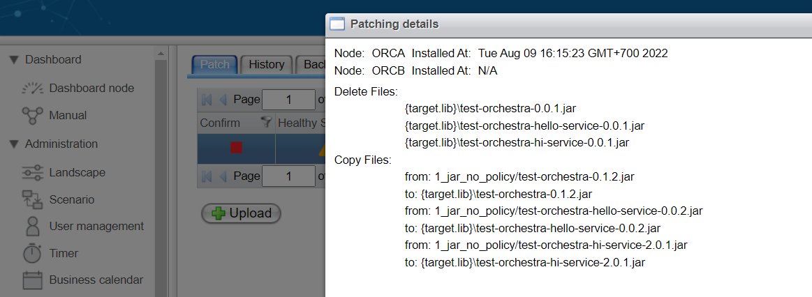 Patching details