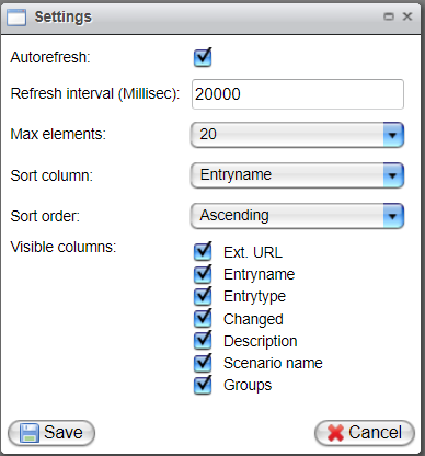 image settings