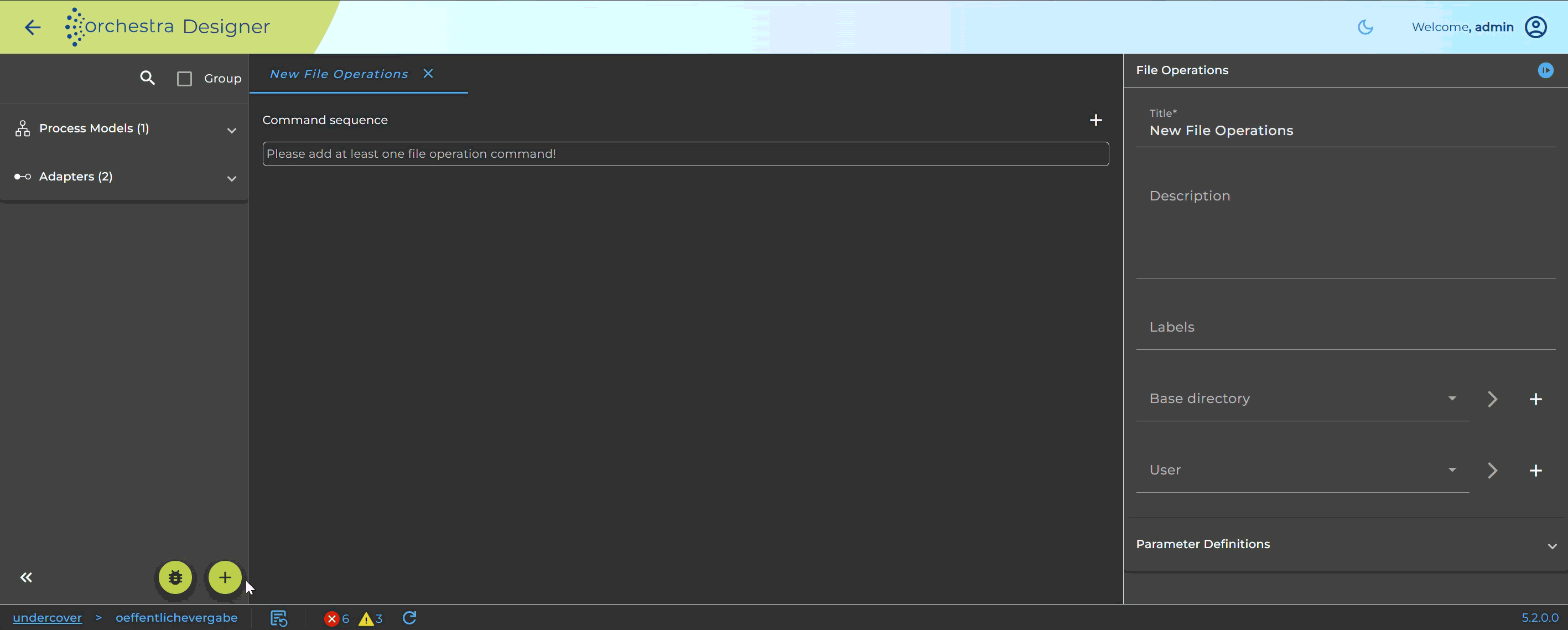 Create Scenario Element Dialog