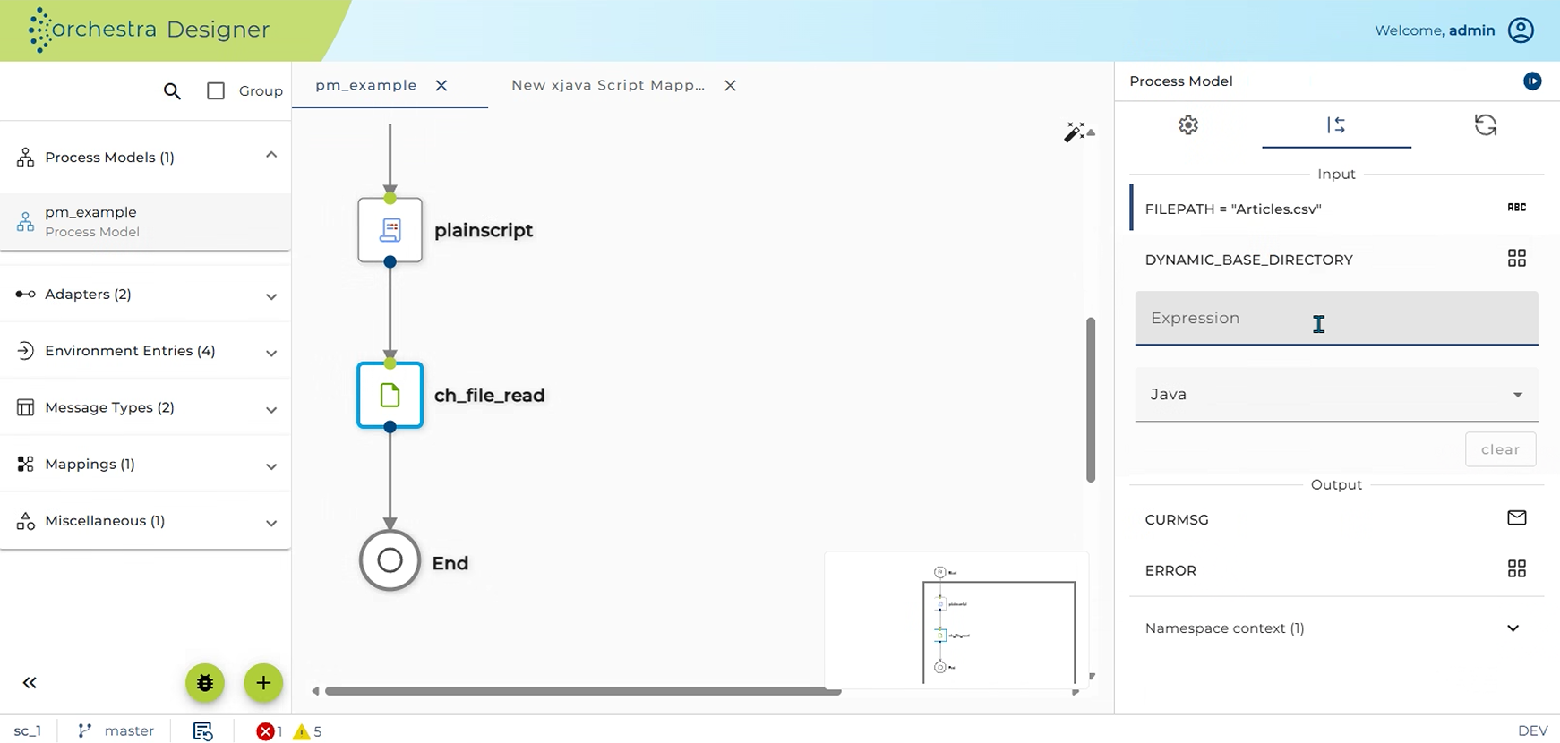 dynamic environment entry parameter