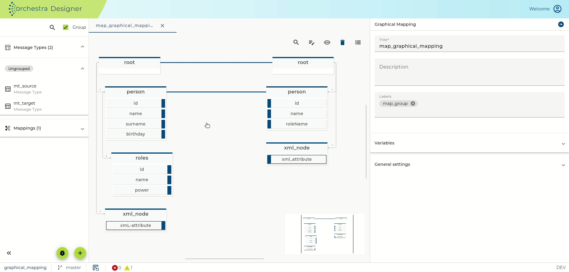 Graphical Mapping Create Multiple Same Target Node Mappings