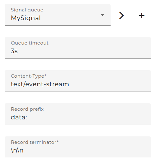HTTP event stream