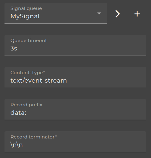 HTTP event stream