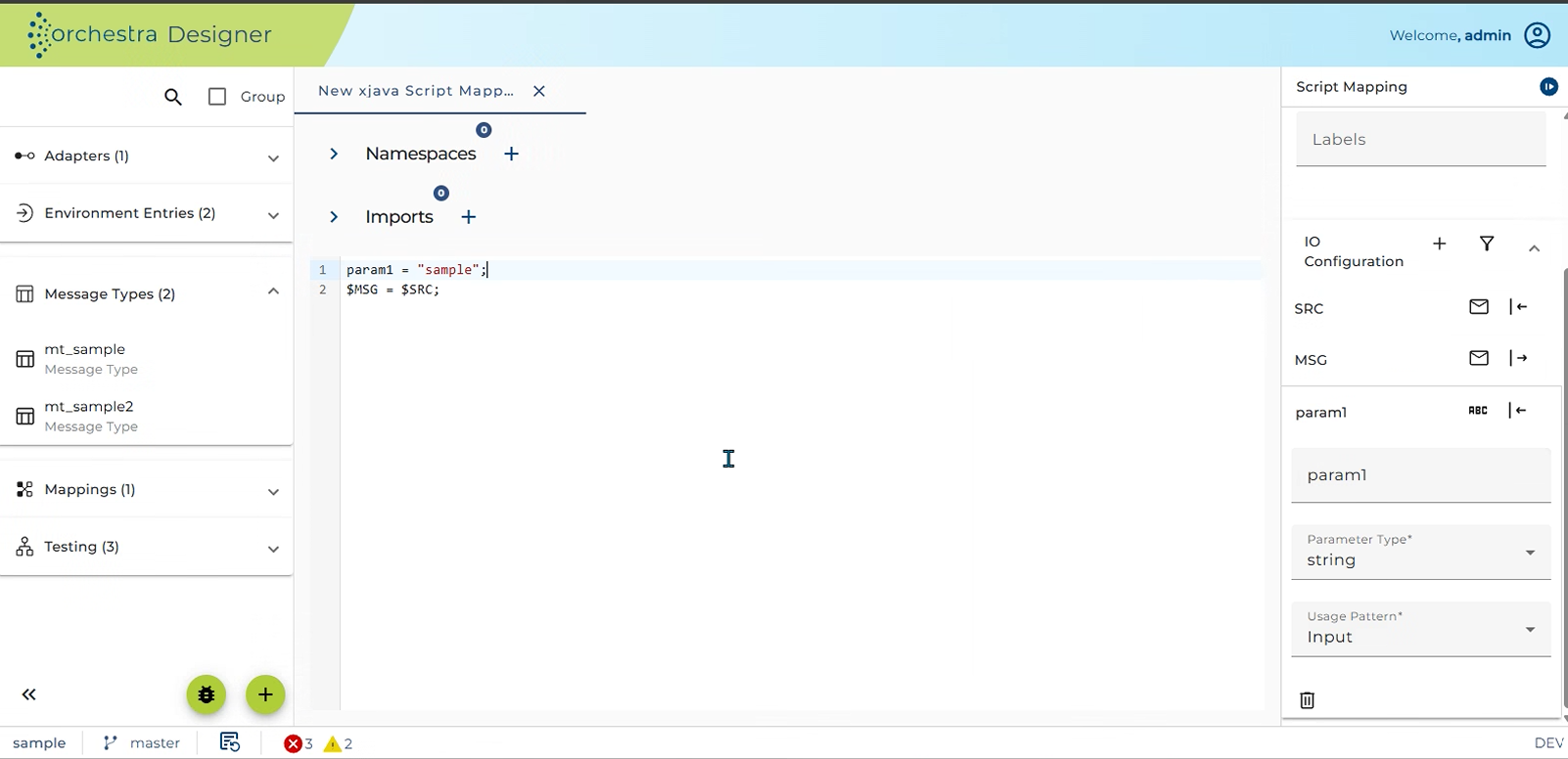 XJava Mapping configuration
