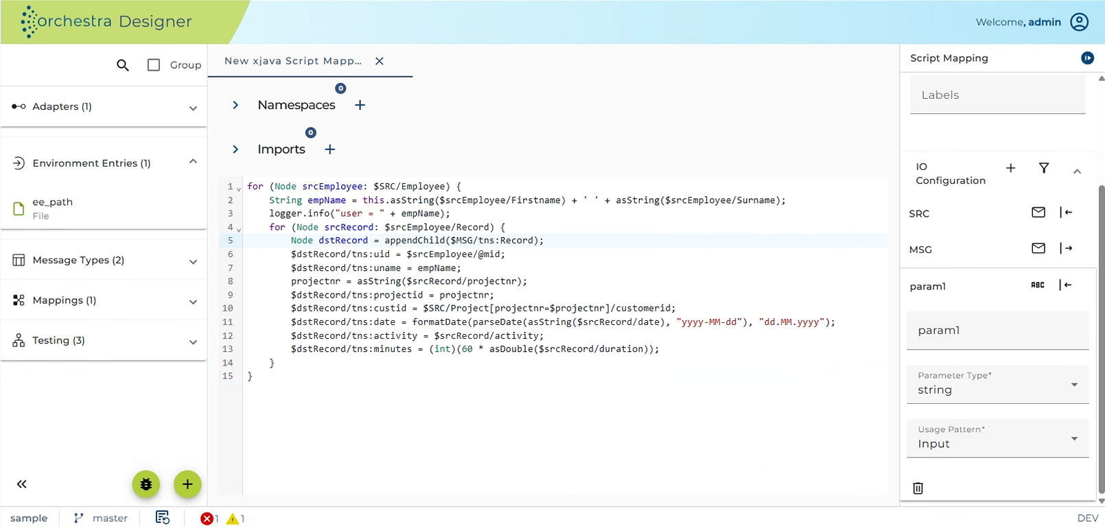 XJava Mapping loop