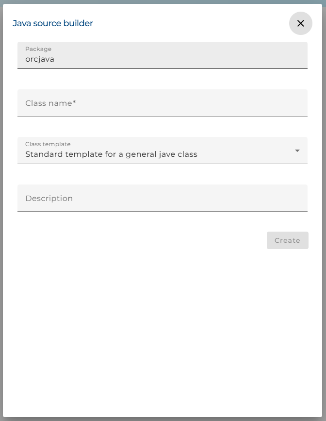 Configuration of Java Source