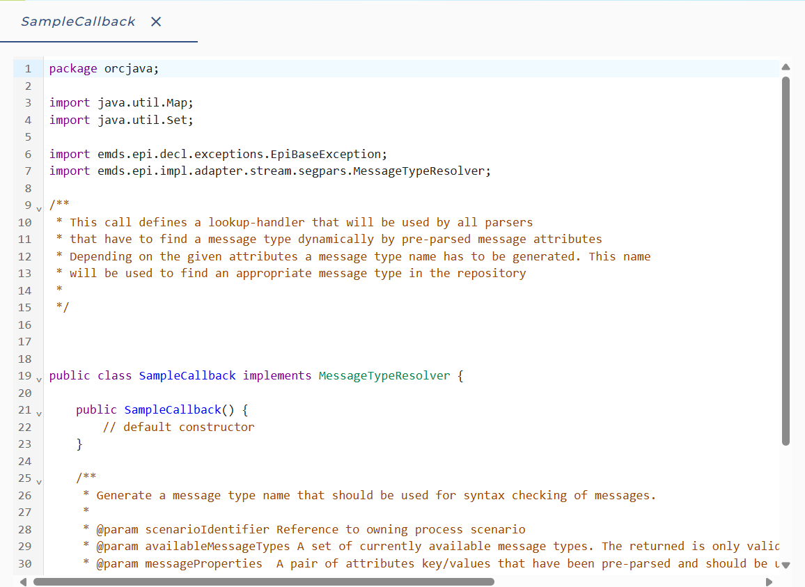 Output filter example
