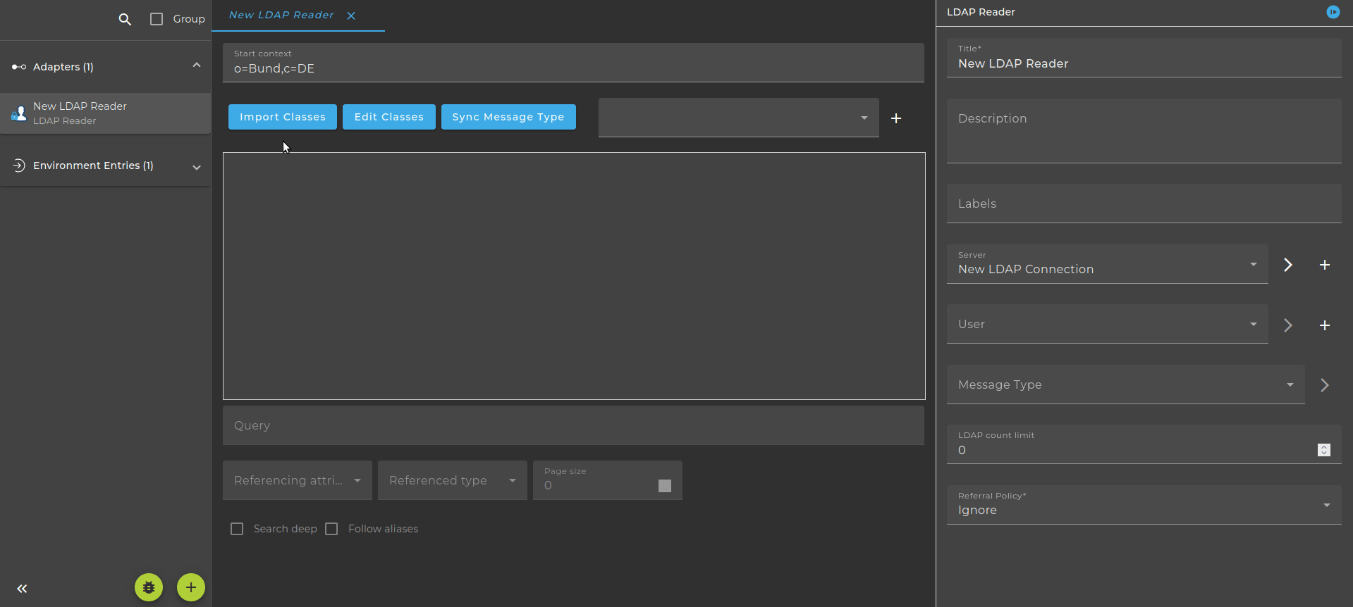 LDAP Reader Import Classes