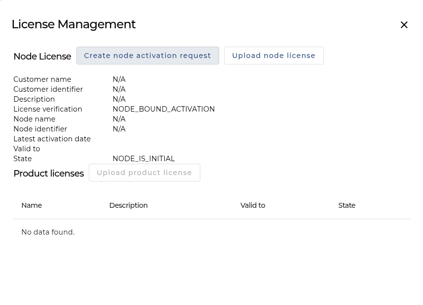 License Dialog