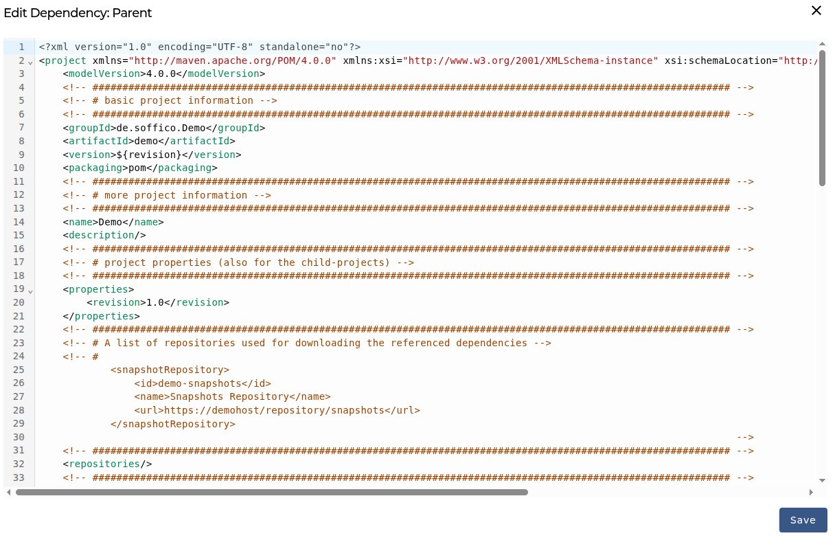 Project Configuration Example (Parent POM)