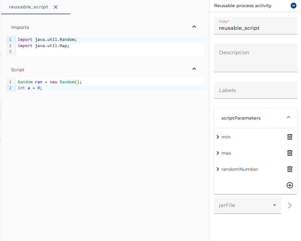Configuration of Reusable Process Activity