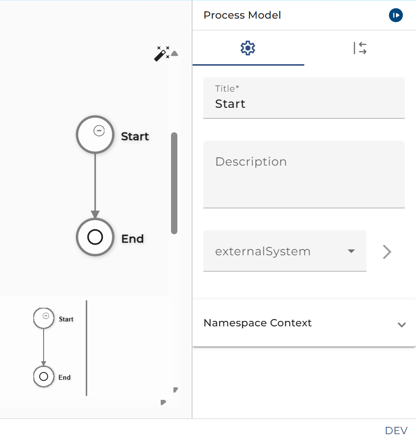 start error configuration