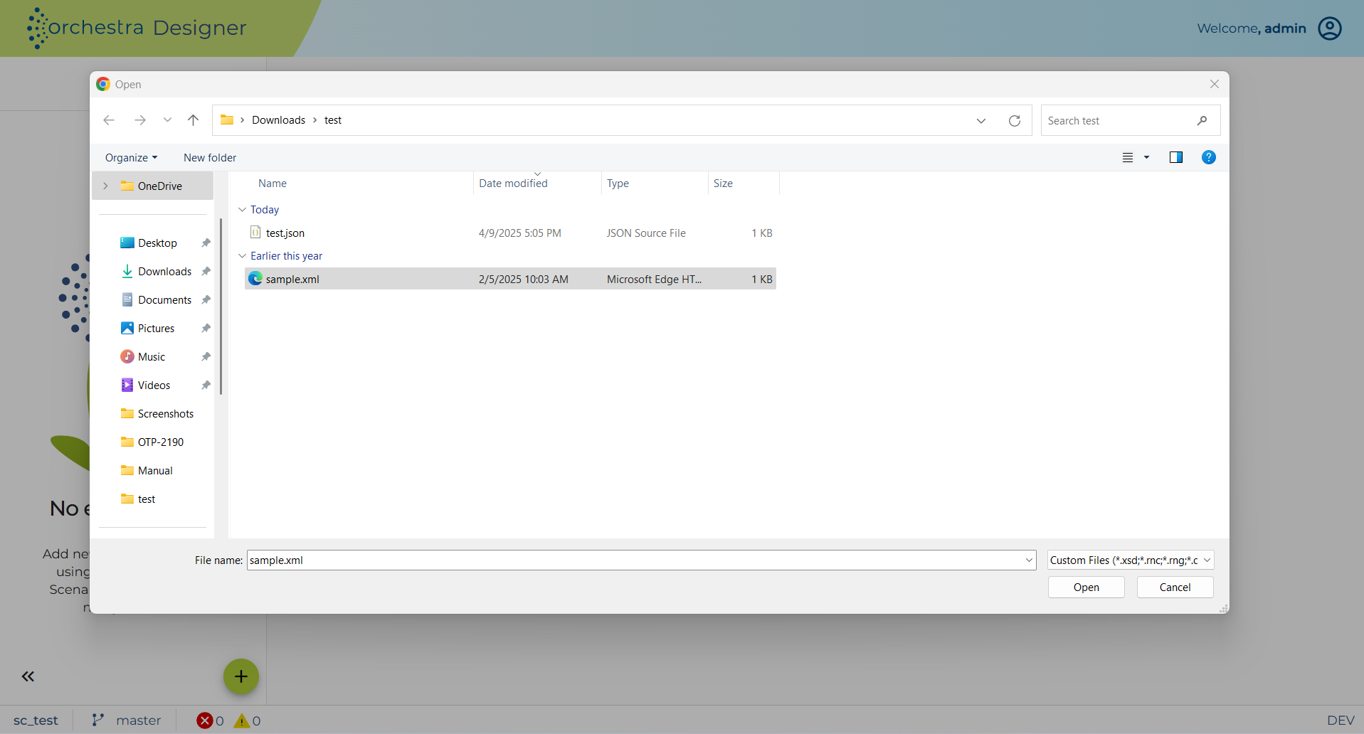 xml_selectFile
